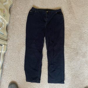 Corduroy black jeans